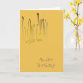 Naar onze dominee. kaart (Gele Bloem)