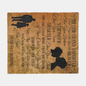 Naar onze grote dochter fleece deken (Voorkant (Horizontaal))