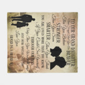 Naar onze grote dochter fleece deken (Voorkant (Horizontaal))