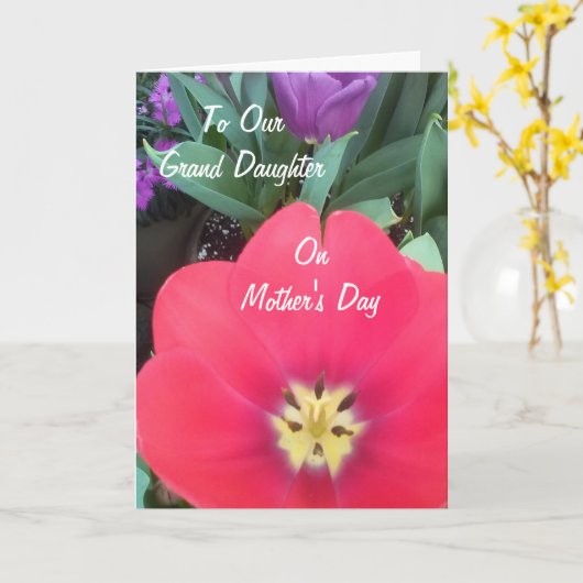 Naar onze grote dochter kaart (Gele Bloem)