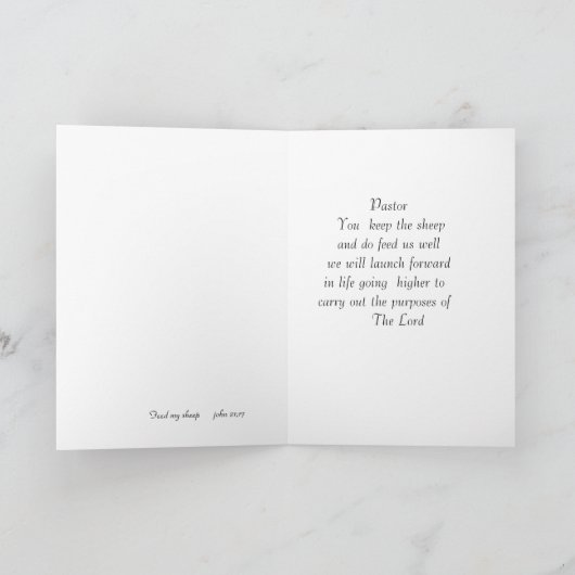 Naar onze predikant kaart (Binnen)