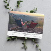 Naar onze volgende avontuur reisjaar fotocollage feestdagenkaart