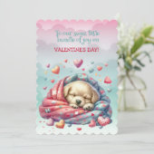 Naar onze zoete bundel van vreugde op de Valentijn Feestdagenkaart (Staand voorkant)