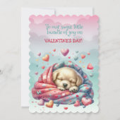 Naar onze zoete bundel van vreugde op de Valentijn Feestdagenkaart (Voorkant)