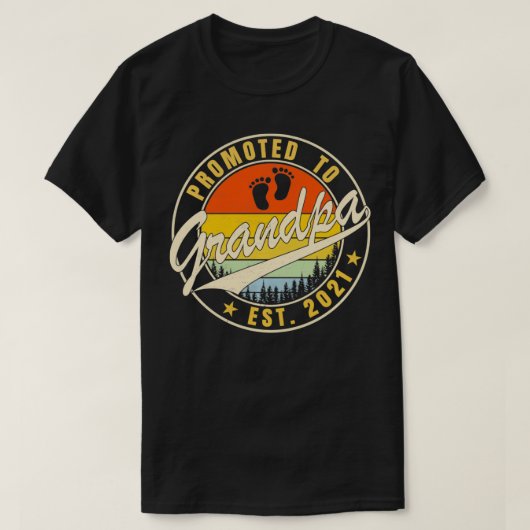  naar opa 2021 eerste opa t-shirt (Design voorkant)