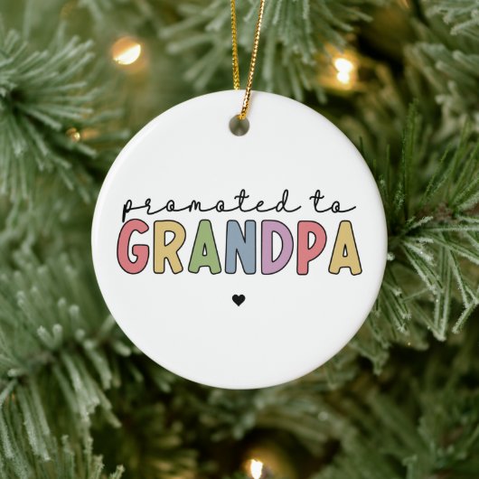 Naar opa New Grandad gepromoot om cadeaus te zijn Keramisch Ornament (Boom)