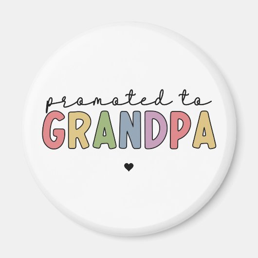 Naar opa New Grandad gepromoot om cadeaus te zijn Magneet (Voorkant)