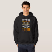 Naar opa's op treinmachinekamergraaf hoodie (Voorkant volledig)