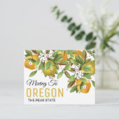 Naar Oregon | Adres wijzigen Briefkaart (Staand voorkant)