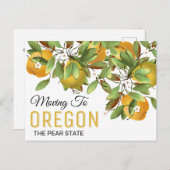 Naar Oregon | Adres wijzigen Briefkaart (Voorkant / Achterkant)