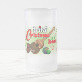 Naar papa/moeder (of naam) met Love Trini-kerst Matglas Bierpul