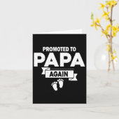 Naar papa opnieuw zwangerschap aankondiging vaders (Gele Bloem)