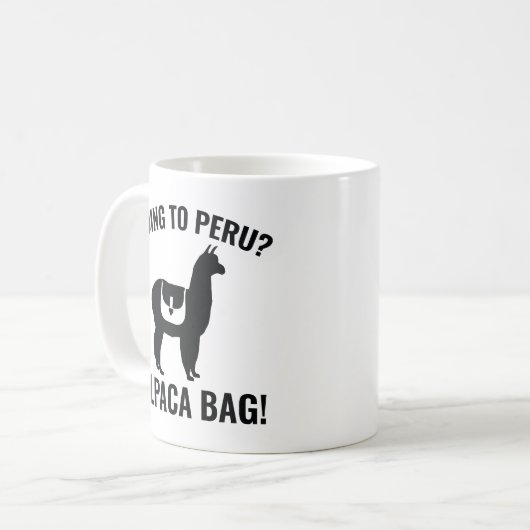 Naar Peru? Koffiemok (Voorkant links)