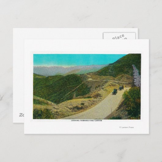 Naar Piru CanyonRidge Route, CA Briefkaart (Voorkant / Achterkant)