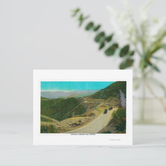 Naar Piru CanyonRidge Route, CA Briefkaart (Staand voorkant)