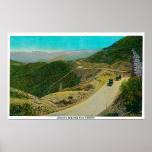 Naar Piru CanyonRidge Route, CA Poster