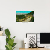 Naar Piru CanyonRidge Route, CA Poster (Thuiskantoor)