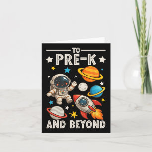 Naar Pre-k En Verder Astronaut Grappig Terug Naar  Kaart