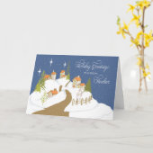 Naar Realtor Kerstknuppels in sneeuw Kaart (Gele Bloem)