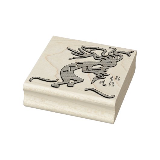 Naar rechts gericht Merrymaker Kokopelli Artwork Rubberstempel (Stempel)