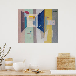 Naar rechts - naar links door Wassily Kandinsky Poster