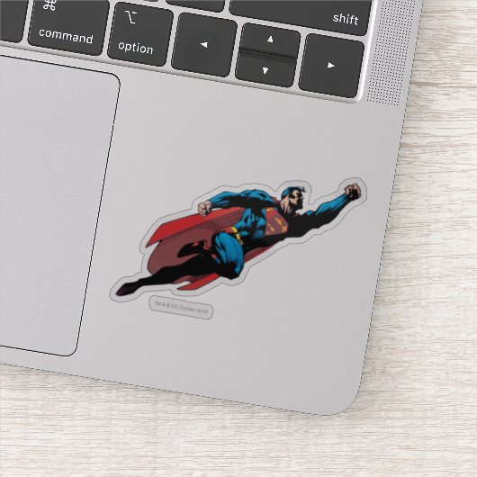 Naar rechts vliegen - Comic Sticker (Detail)