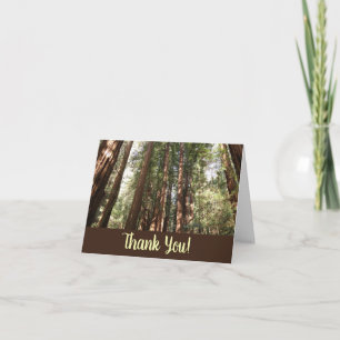 Naar Redwoods II in Muir Woods National Monument Bedankkaart
