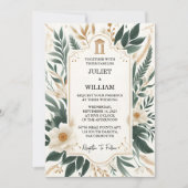 Naar Retro 70s 80s Fast Bold Boho Courthouse Bruil Kaart (Voorkant)