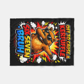 Naar Retro Capybara Meme Uit Oorzaak Fleece Deken (Voorkant (Horizontaal))
