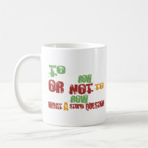 Naar rij koffiemok