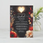 Naar Ruby Claret Wit Hart Rood Zwart Vrijgezellenf Kaart (Staand voorkant)