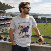 Naar Rugby Kijken Grappige Pukeko Tri-Blend Shirt