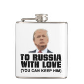 Naar Rusland met liefde Heupfles (Voorkant)