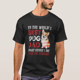 Naar 's werelds beste hond pa Happy Vaderdag 5 T-shirt