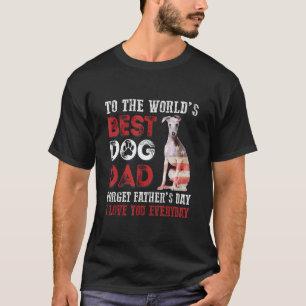 Naar 's werelds beste hond pap Happy Vaderdag 3 T-shirt