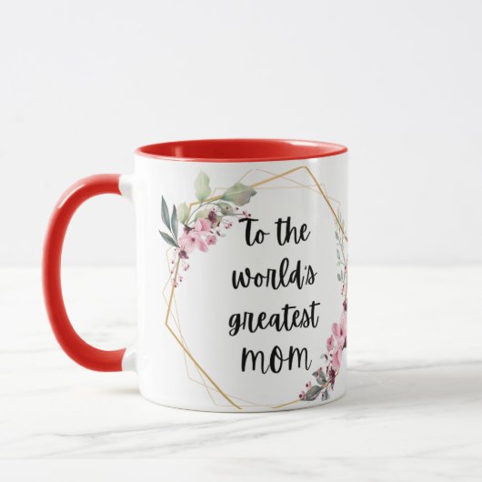 Naar 's werelds grootste Moederdag van MOM Floral Mok (Links)