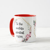 Naar 's werelds grootste Moederdag van MOM Floral Mok (Voorkant links)