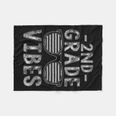 Naar school 2e klas Vibes tweedeklas leraar STU Fleece Deken (Voorkant (Horizontaal))