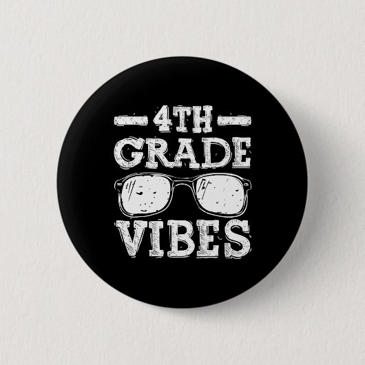 Naar school 4e klas Vibes 1 Ronde Button 5,7 Cm (Voorkant)