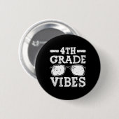 Naar school 4e klas Vibes 1 Ronde Button 5,7 Cm (Voorkant /achterkant)