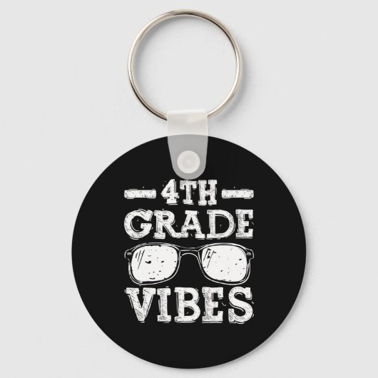 Naar school 4e klas Vibes Sleutelhanger (Voorkant)