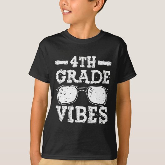 Naar school 4e klas Vibes T-shirt (Voorkant)