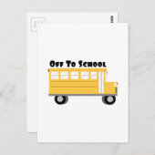 Naar school briefkaart (Voorkant / Achterkant)