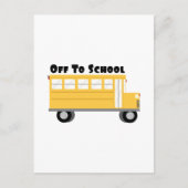 Naar school briefkaart (Voorkant)