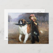 Naar school briefkaart (Voorkant / Achterkant)