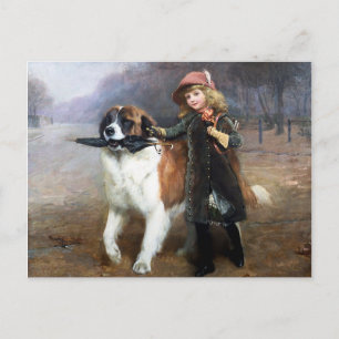 Naar school briefkaart