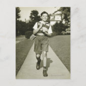 Naar school gaan briefkaart (Voorkant)