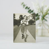 Naar school gaan briefkaart (Staand voorkant)