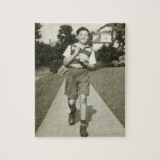 Naar school gaan legpuzzel (Verticaal)