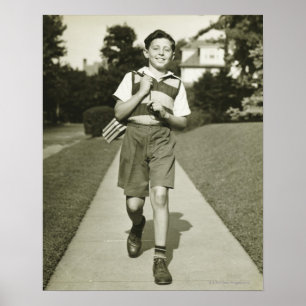 Naar school gaan poster